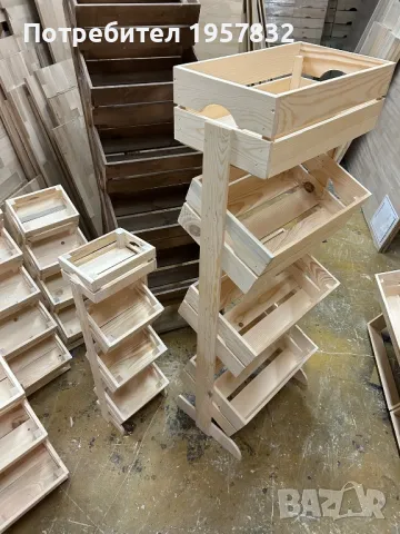 Вертикални стелажи за плодове и зеленчуци, снимка 4 - Оборудване за магазин - 48841202