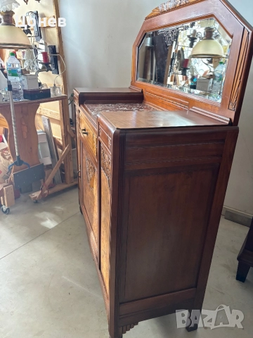 Шкаф с мрамор и огледало , снимка 4 - Шкафове - 52954971