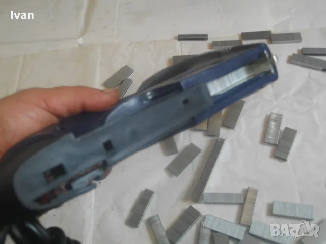 RAPID KOMBI E100 Професионален електрически ТАКЕР комбиниран скоби-пирони до 15мм Като нов, снимка 16 - Други инструменти - 47761348