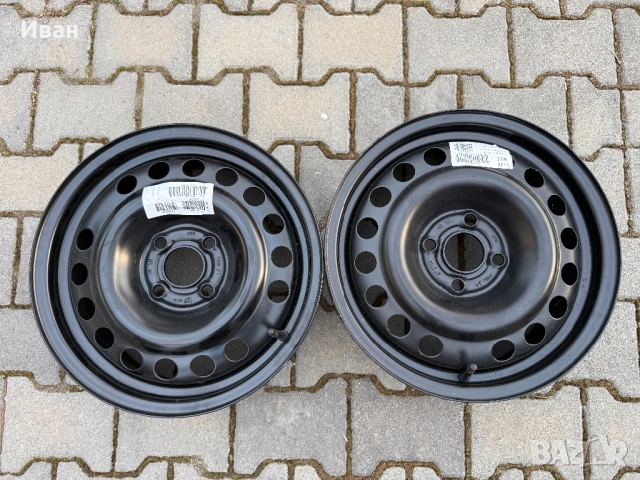 Единични Бройки ЧИСТО НОВИ Джанти 4х100 "GM" за -OPEL/др.- 6Jx15,ET43-