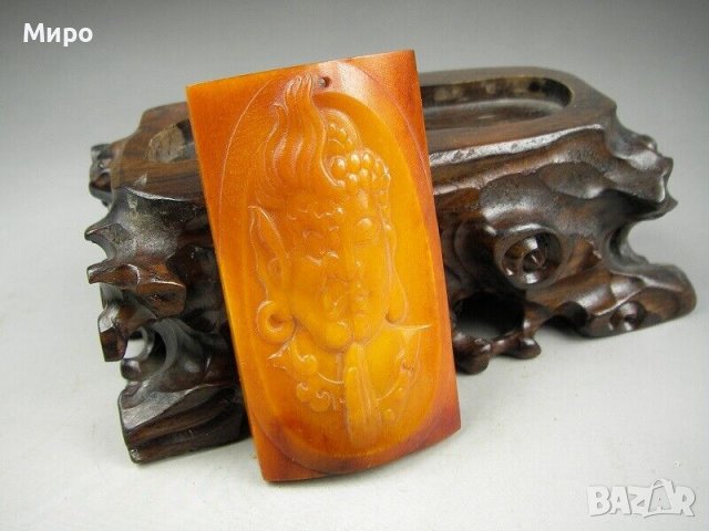 ТИБЕТ НЕПАЛ МЕДАЛЬОН С ИЗОБРАЖЕНИЕ НА БУДА КАТО ДЕМОН , снимка 2 - Антикварни и старинни предмети - 40575223