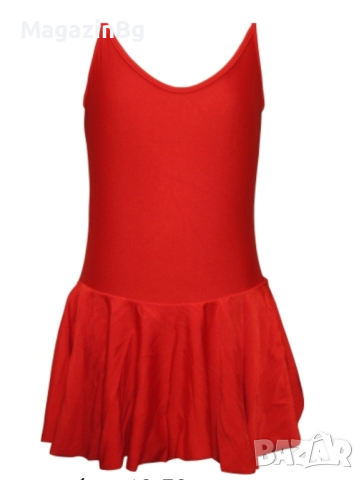 Детско танцувално (балетно) трико с тънки презрамки и поличка triko , снимка 2 - Други спортове - 44508581