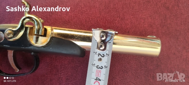Бензинова запалка пистолет тип Derringer - винтидж , снимка 9 - Други ценни предмети - 52958391