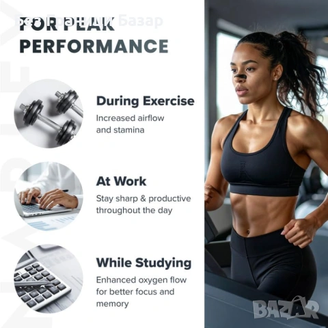 Нови Магнитни назални ленти против хъркане за свободно дишане спорт и фокус 32 броя, снимка 8 - Други - 53533001