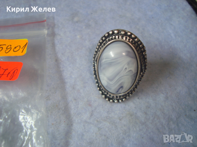 КРАСИВ ПОСРЕБРЕН ФЕШЪН АРТ ПРЪСТЕН с КАТАЛИН 55901, снимка 7 - Пръстени - 36393214