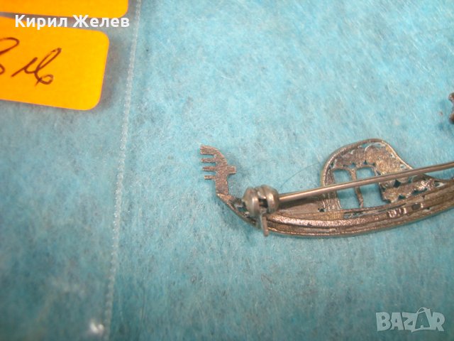 СТАРА СРЕБЪРНА ВЕНЕЦИАНСКА БРОШКА ГОНДОЛА МАСИВНО СРЕБРО МАРКИРАНА РЪЧНА АРТ ИЗРАБОТКА УНИКАТ 25144, снимка 13 - Антикварни и старинни предмети - 35745450