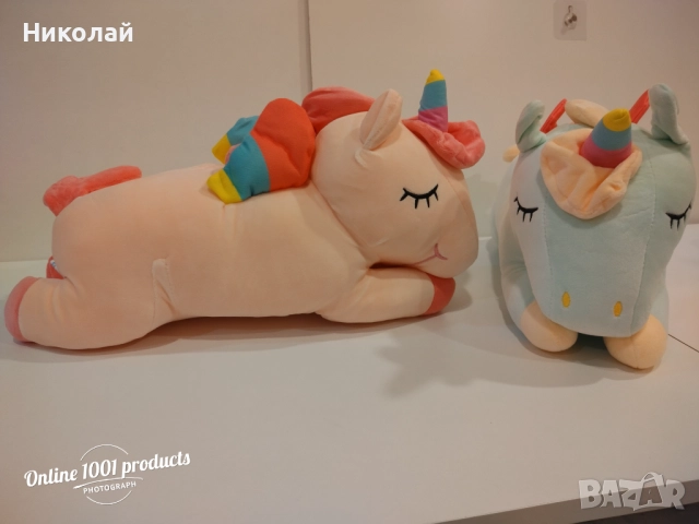 Коледни промоции! - Спящ плюшен еднорог., снимка 3 - Плюшени играчки - 52756461