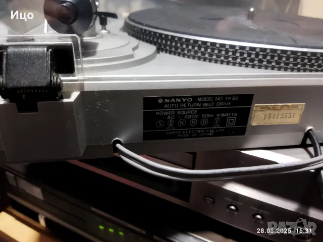 Sanyo TP-82 грамофон топ ., снимка 5 - Грамофони - 49680355