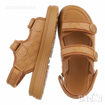 Дамски сандали на танкетка, 3цвята , снимка 11 - Сандали - 50579245