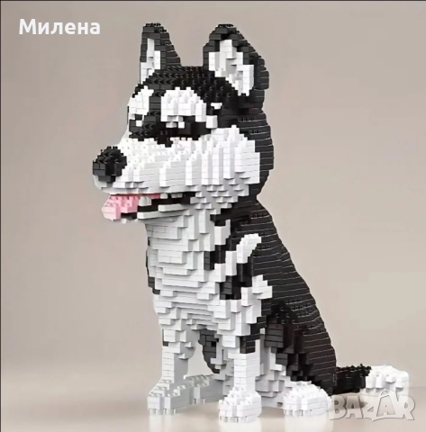 3D пъзел куче Хъски - 5000 части, снимка 2 - Игри и пъзели - 51741710