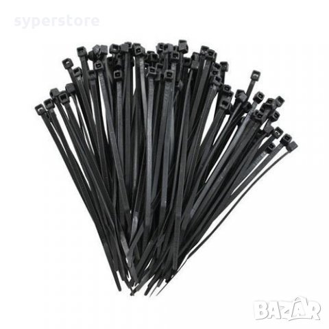 Свински Опашки Кабелни Връзки Digital One SP00234 - 4 x 250мм 100бр Черни Nulon Cable Tie, снимка 1 - Друга електроника - 34769352