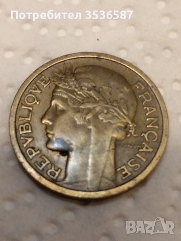 2бр. Монети 1 франк 1935 г.Франция, снимка 5 - Нумизматика и бонистика - 42207967
