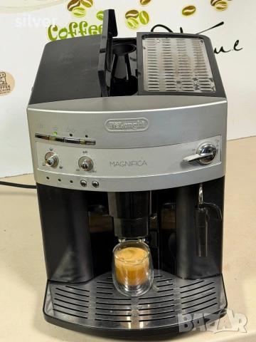 Кафемашина кафе автомат delonghi magnifica с гаранция, снимка 3 - Кафемашини - 53752862
