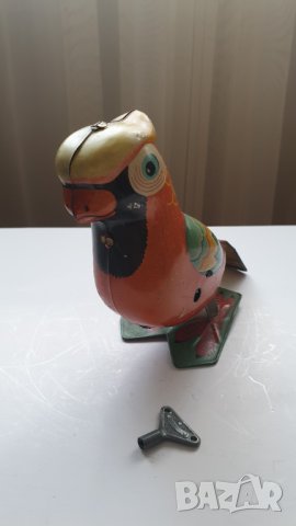 Стара ламаринена играчка папагал, снимка 2 - Колекции - 41515632