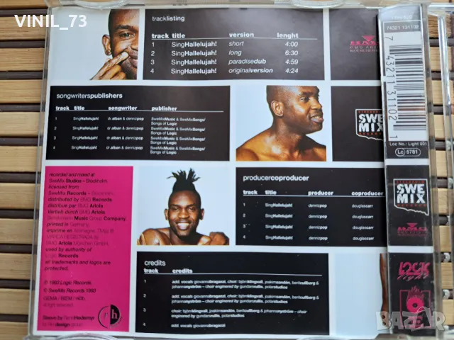 Dr. Alban – Sing Hallelujah!, снимка 3 - CD дискове - 50345664
