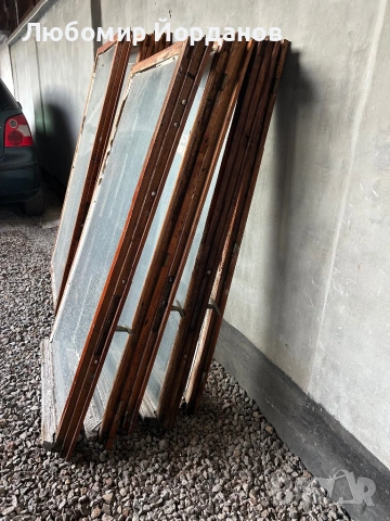 Дървена дограма – 8 бр., размери 140×80 и 130×70 см, снимка 4 - Дограми - 53622155