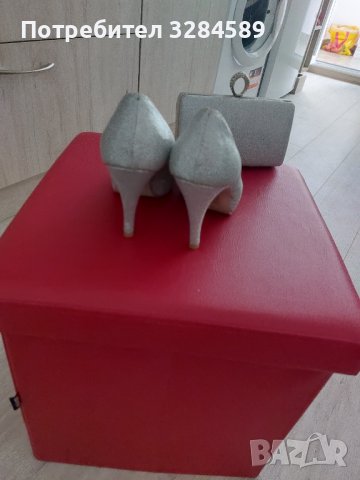 Обувки в комплект с плик, снимка 2 - Дамски елегантни обувки - 41738847