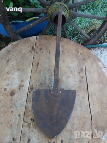 Ръчно ковон лемиш от старо рало,ковано желязо, снимка 1