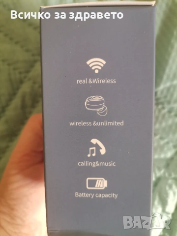 Слушалки tws Bluetooth F9, снимка 3 - Безжични слушалки - 53748396
