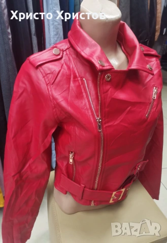 Дамско кожено яке FASHION NOVA Размер M, снимка 2 - Якета - 53335769