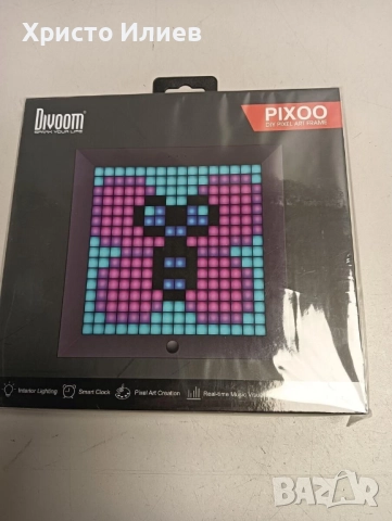 Фоторамка цифрова с пиксели 16 х 16 RGB LED програмируема Divoom Pixoo, снимка 13 - Лед осветление - 52465119