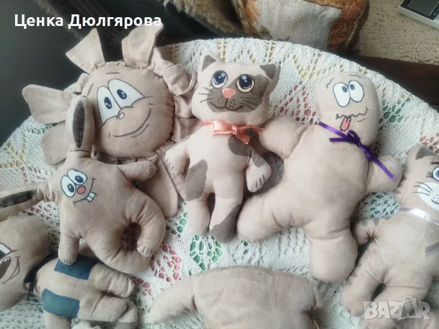 Животинки в примитивен стил, боядисани с кафе, снимка 3 - Декорация за дома - 56303683