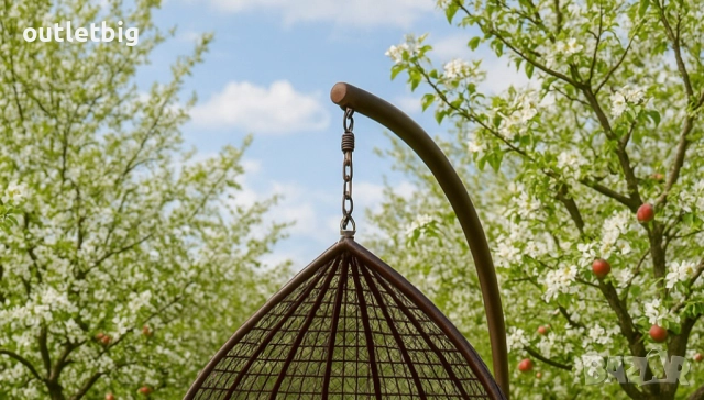 Градинска висяща люлка тип гнездо,яйце–Промоция!, снимка 3 - Градински мебели, декорация  - 52304739