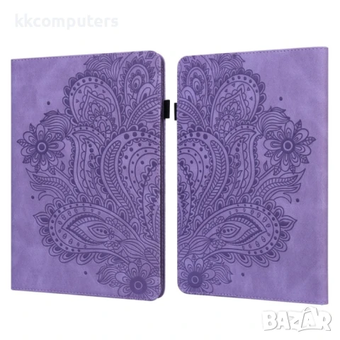 Amazon Kindle Parperwhite 6 2022 Peacock Embossed Pattern Кожен Калъф и Стилус, снимка 2 - Калъфи, кейсове - 50962776