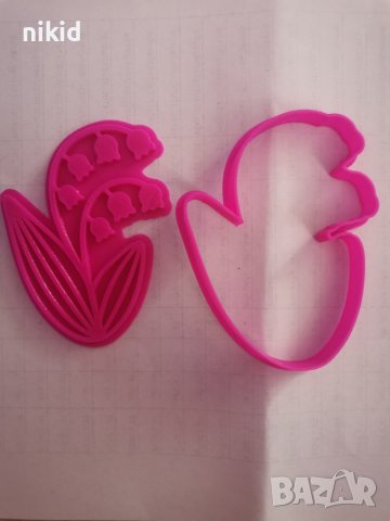 Момина Сълза цвете пластмасов резец форма фондан тесто бисквитки, снимка 3 - Форми - 41945796