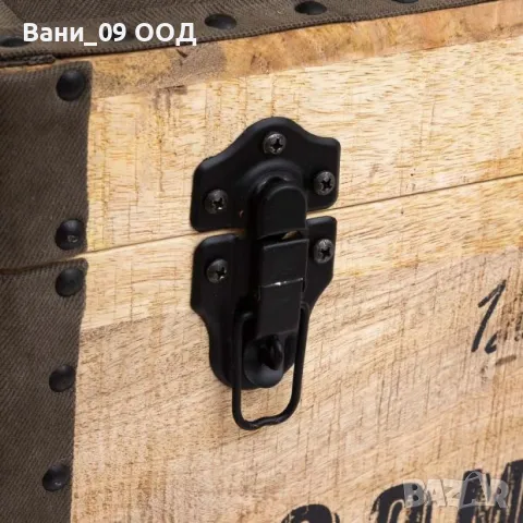 Интериорна табуретка от дърво и текстил, снимка 4 - Дивани и мека мебел - 50125492