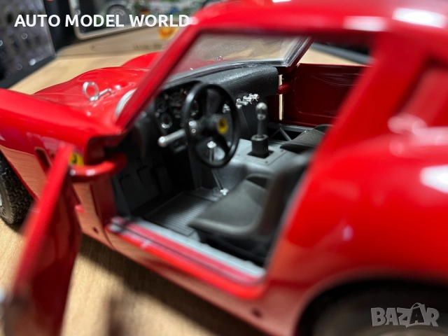 BBURAGO метална колекционерска количка модел FERARRI 250 GTO 1962г., снимка 4 - Колекции - 52795302