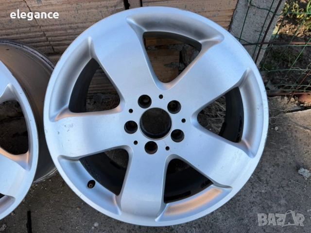 Оригинални алуминиеви джанти за Mercedes E W211 4X4 5x112 17 цола, снимка 5 - Гуми и джанти - 53817132