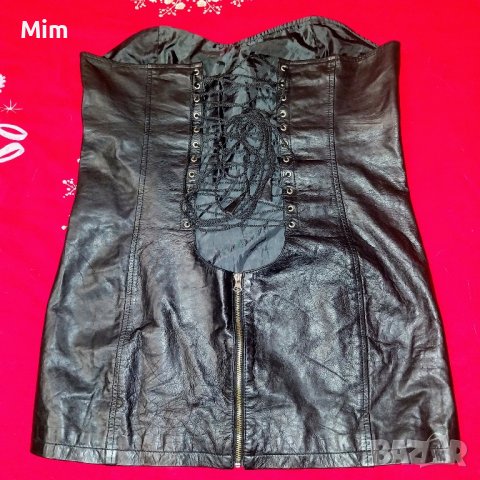 L/XL Your Fetish World Черна, кожена, къса рокля с отворяем цип отзад, снимка 11 - Рокли - 44206717