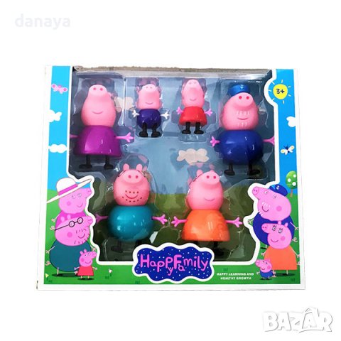 3577 Семейство Пепа Пиг фигури Peppa Pig игрален комплект, 6 броя, снимка 4 - Игри и пъзели - 39752197