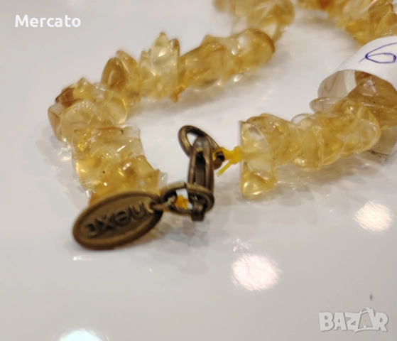 Колие цитрин АРТ №122.