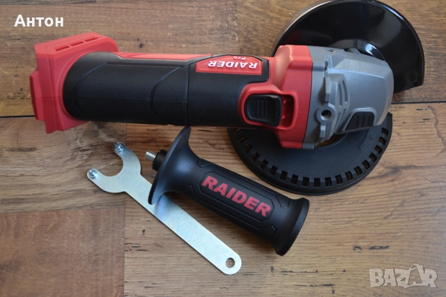 Нов ъглошлайф Raider 20V, 125мм, снимка 3 - Ъглошлайфи - 53660947