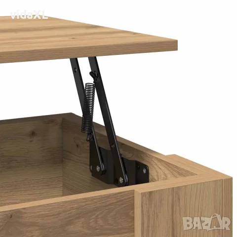vidaXL Кафе маса, дъб артизан, 101x49x52 см, инженерно дърво, снимка 8 - Маси - 56148366