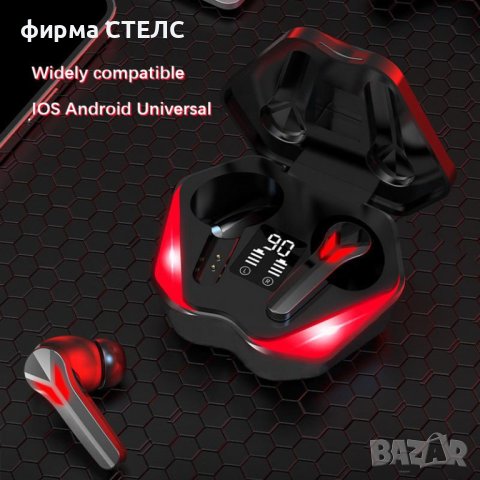 Геймърски слушалки STELS J13, True Wireless, IPX6, Bluetooth, Touch Control, Черен, снимка 5 - Безжични слушалки - 41515058