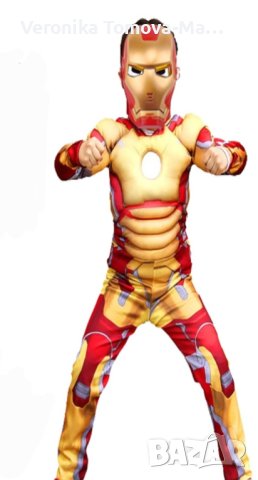 Костюми с мускули на Хълк,Железния човек и Капитан Америка , снимка 4 - Детски комплекти - 23746296