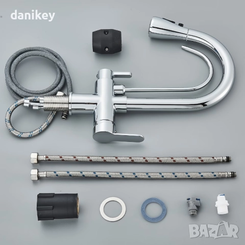 Нов смесител за кухня функция душ с възможност за филтрирана вода, снимка 3 - ВИК - 53002341