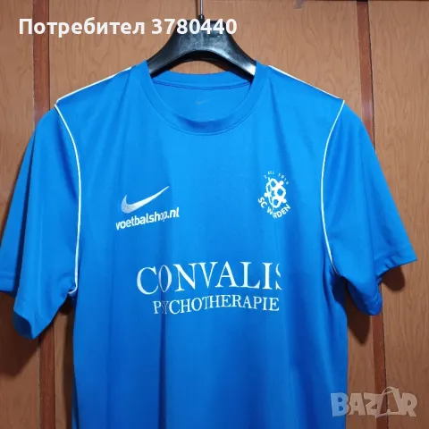 Нова синя спортна тениска "Найк", снимка 2 - Спортни дрехи, екипи - 50174169