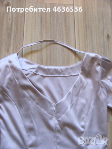 Дамска Рокля сатен с дантела, снимка 8 - Рокли - 53438008