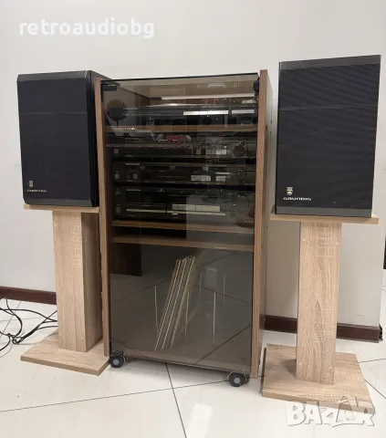 🔊Ретро аудио сет GRUNDIG - Усилвател, дек, тунер, грамофон и рак шкаф🔉, снимка 9 - Декове - 56023387