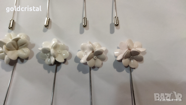 порцелан  брошка игла , снимка 8 - Антикварни и старинни предмети - 39553988