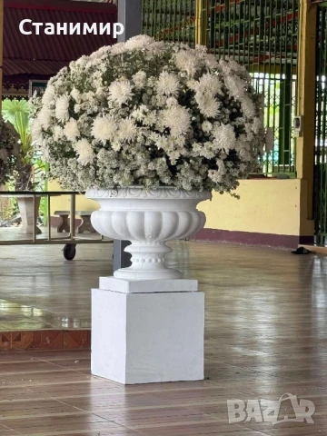 бетонни саксии , снимка 3 - Саксии и кашпи - 50649517