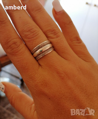 Уникална сребърна халка - модел R061A, снимка 3 - Пръстени - 36472535