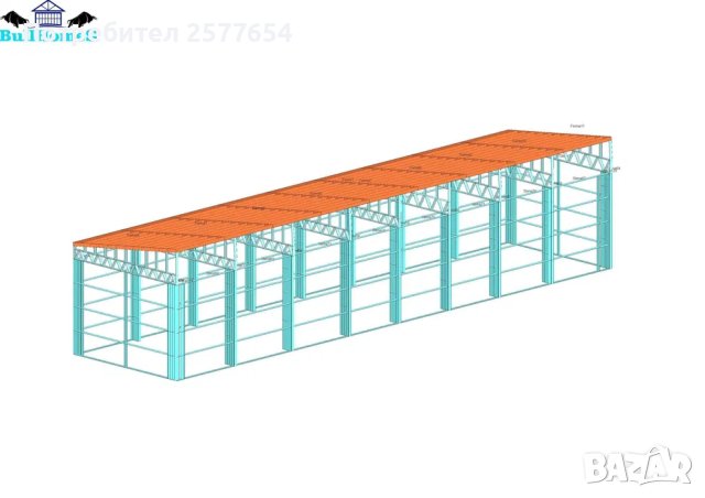 ЛИЗИНГ - Халета, Хале, Магазини, Магазин, Складове 150м2-6м х 25м х 4, снимка 2 - Строителни материали - 44145481