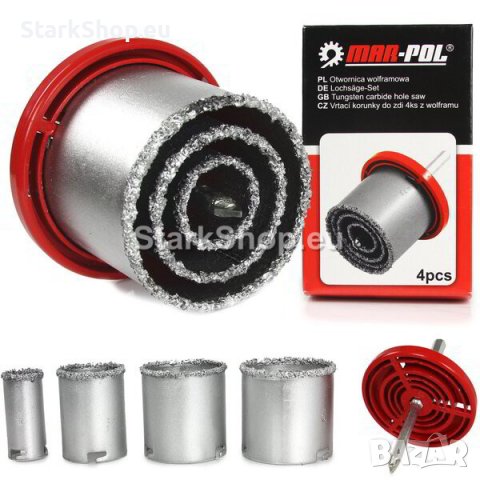 Диамантени Боркорони 4 части MAR-POL, снимка 4 - Диамантени и режещи инструменти - 40088198