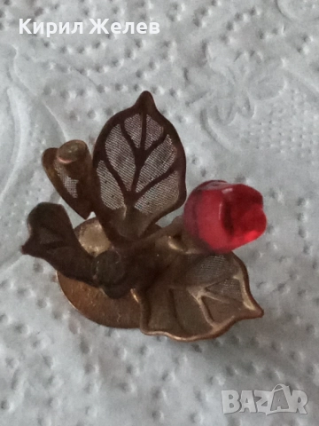 Сувенир метал и стъкло 49127, снимка 3 - Антикварни и старинни предмети - 52791542