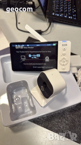 GHB ABM700 бейби монитор (Нов,Комплект), снимка 3 - Бебефони - 52730413